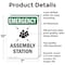 Signmission Assembly Station With Symbol, 7 in W x Rectangle, Aluminum OS-2PACK-EM-A-710-V-10433 - alternate 2